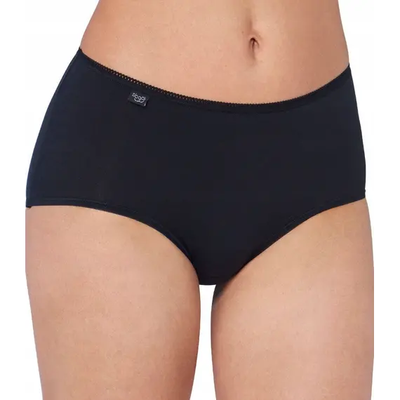 2 x Majtki damskie Sloggi 24/7 Cotton Midi C2P, Kolor: czarny, Rozmiar: 40, 2 image