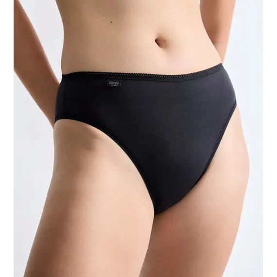 2 x Majtki damskie Sloggi 24/7 Cotton Tai C2P, Kolor: czarny, Rozmiar: 40, 4 image