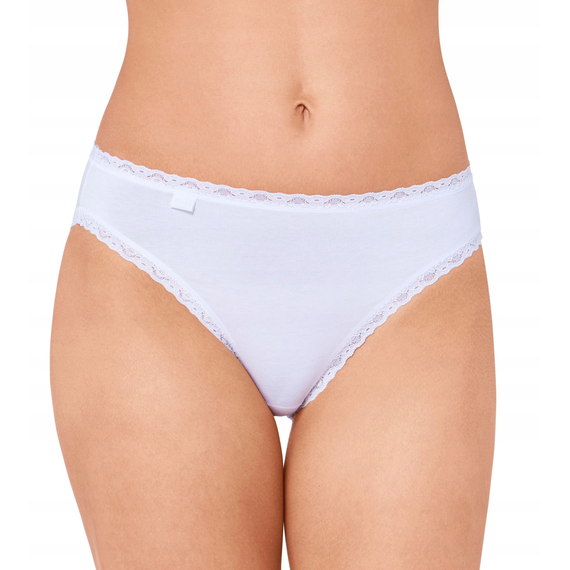 Majtki damskie Sloggi 24/7 Cotton Lace Tai, Kolor: biały, Rozmiar: 42