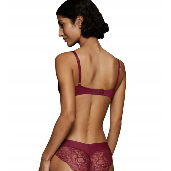 Biustonosz Triumph Body Make-Up Illusion Lace WP, Kolor: burgund, Rozmiar: 70F, 2 image
