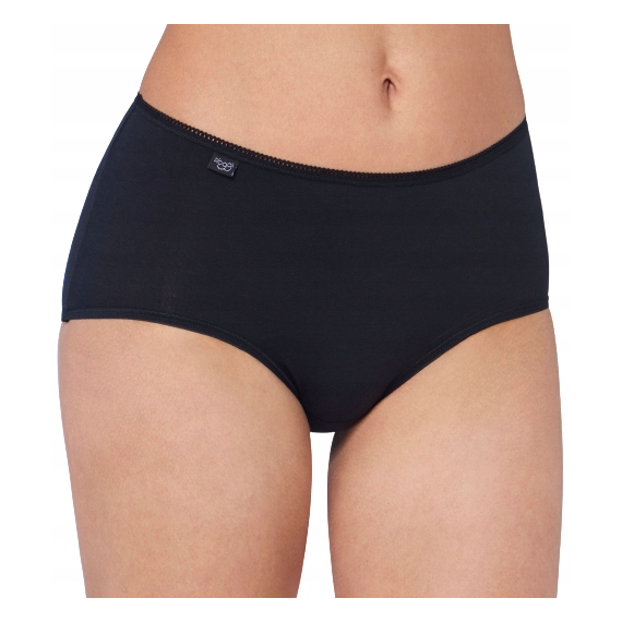 Majtki damskie Sloggi 24/7 Cotton Midi, Kolor: czarny, Rozmiar: 48