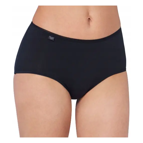 Majtki damskie Sloggi 24/7 Cotton Midi, Kolor: czarny, Rozmiar: 48