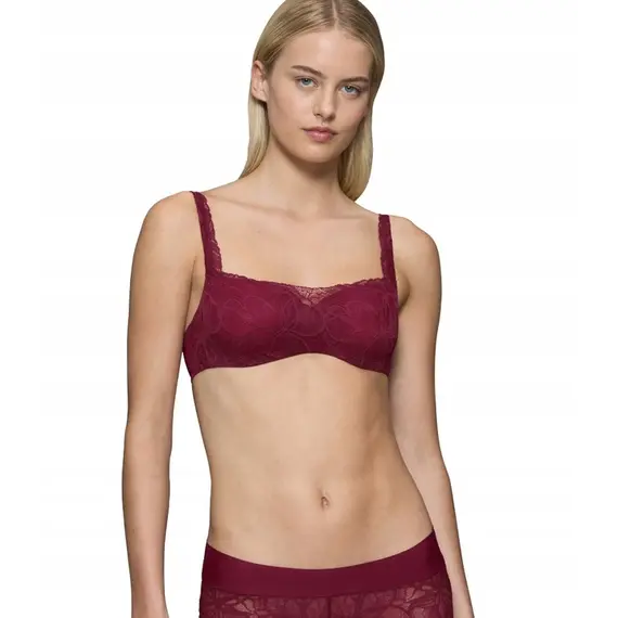 Triumph Body Make-Up Illusion Lace Balconette, Kolor: czerwony, Rozmiar: 70C