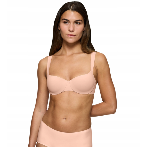 Biustonosz Triumph Body Make-Up Illusion Balconette EX, Kolor: morelowy, Rozmiar: 80B