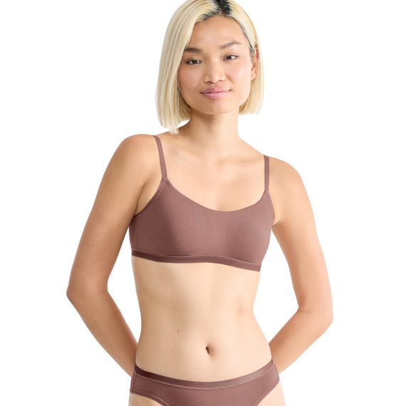 Sloggi biustonosz bez fiszbin GO Daily Cotton Top, Kolor: kakaowy, Rozmiar: S