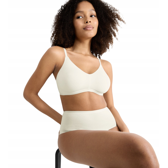 Sloggi GO Daily Cotton Soft Bra Biustonosz bez Fiszbin, Kolor: śmietankowy, Rozmiar: S, 4 image