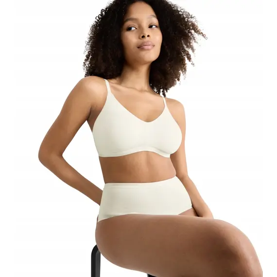 Sloggi GO Daily Cotton Soft Bra Biustonosz bez Fiszbin, Kolor: śmietankowy, Rozmiar: S, 4 image