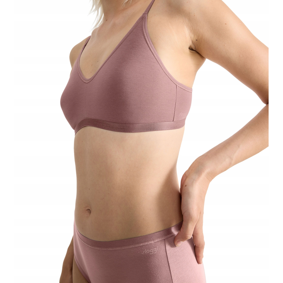 Sloggi GO Daily Cotton Soft Bra Biustonosz bez fiszbin, Kolor: brązowy, Rozmiar: S, 4 image