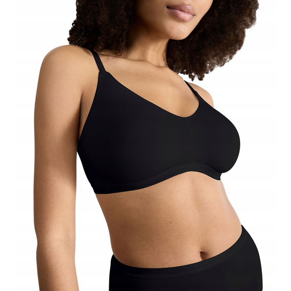 Sloggi GO Daily Cotton Soft Bra Biustonosz bez Fiszbin, Kolor: czarny, Rozmiar: L, 3 image