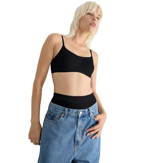 Sloggi biustonosz bez fiszbin GO Daily Cotton Top, Kolor: czarny, Rozmiar: S, 3 image