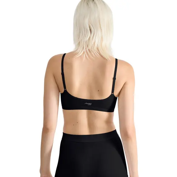 Sloggi biustonosz bez fiszbin GO Daily Cotton Top, Kolor: czarny, Rozmiar: S, 2 image