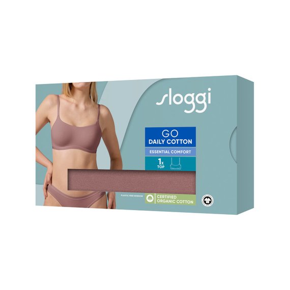 Sloggi biustonosz bez fiszbin GO Daily Cotton Top, Kolor: kakaowy, Rozmiar: S, 4 image