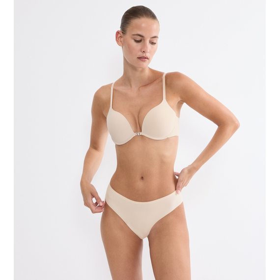 Biustonosz Triumph Pure Micro WHUF Push Up Zapinany z przodu, Kolor: beżowy, Rozmiar: 75D, 7 image