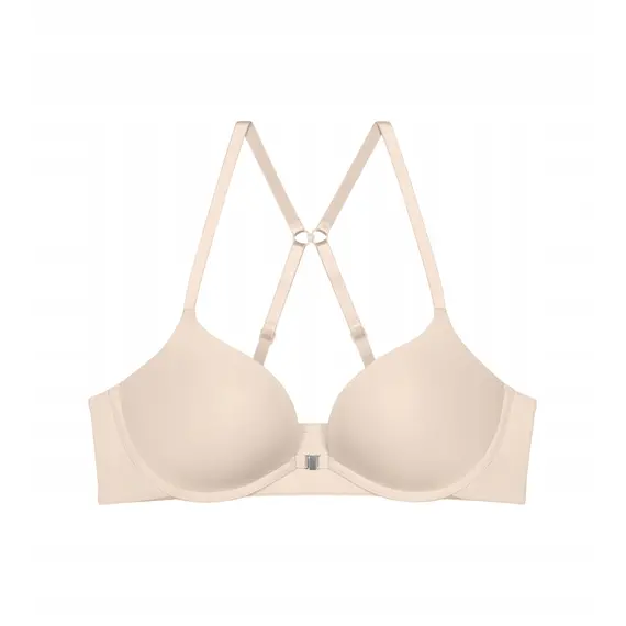 Biustonosz Triumph Pure Micro WHUF Push Up Zapinany z przodu, Kolor: beżowy, Rozmiar: 75B, 5 image