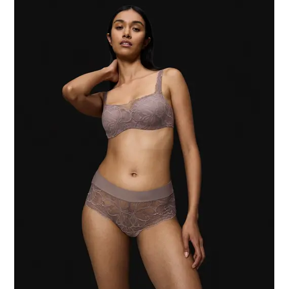 Biustonosz Triumph Body Make-Up Illusion Lace Balconette, Kolor: szary, Rozmiar: 80B, 6 image