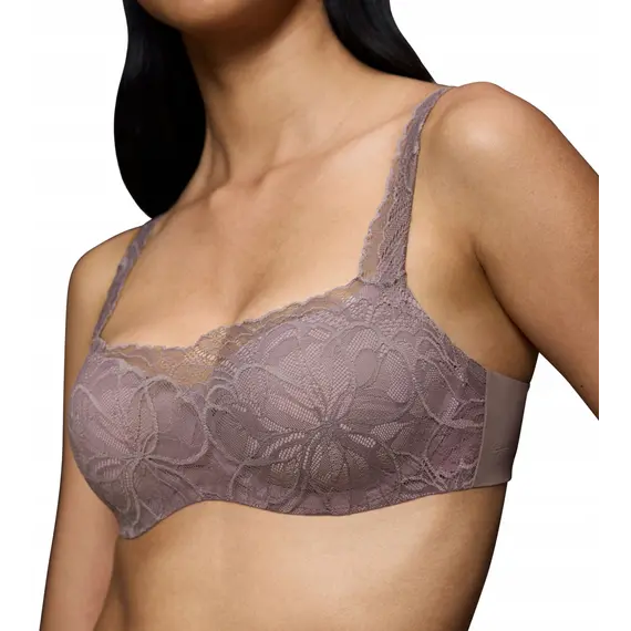 Biustonosz Triumph Body Make-Up Illusion Lace Balconette, Kolor: szary, Rozmiar: 80B, 4 image