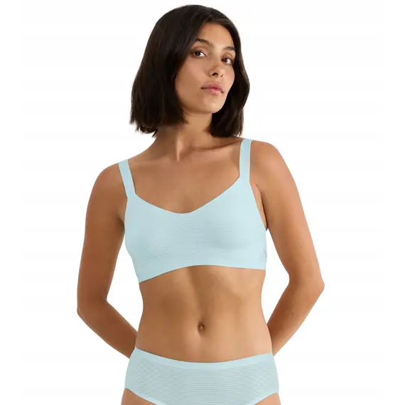 Biustonosz Braletka Sloggi Zero Feel Air Bralette, Kolor: błękitny, Rozmiar: L