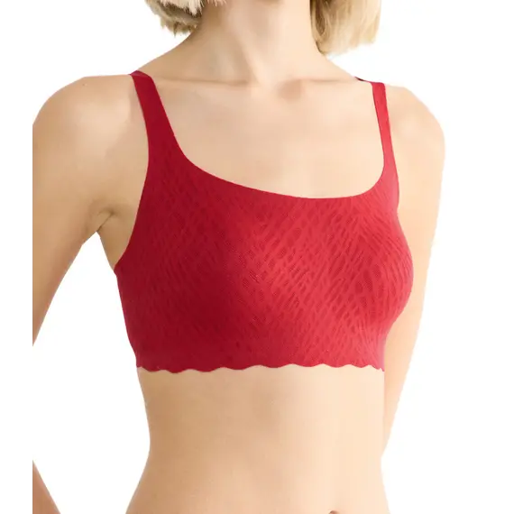 Sloggi biustonosz miękki bez fiszbin ZERO Feel Bliss, Kolor: czerwony, Rozmiar: S, 2 image