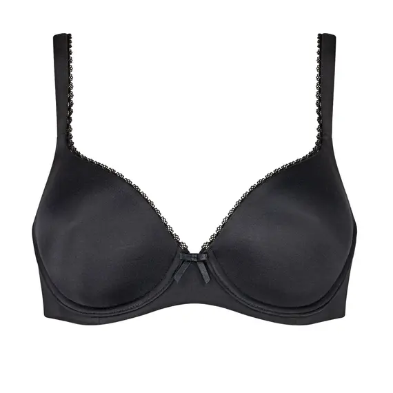 Klasyczny biustonosz z usztywnianymi miseczkami na fiszbinach Triumph Perfectly Soft WHP czarny, Kolor: czarny, Rozmiar: 80F, 3 image