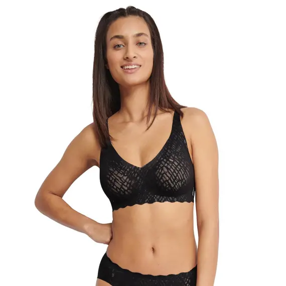Sloggi ZERO Feel Bliss Soft bra, Kolor: czarny, Rozmiar: L