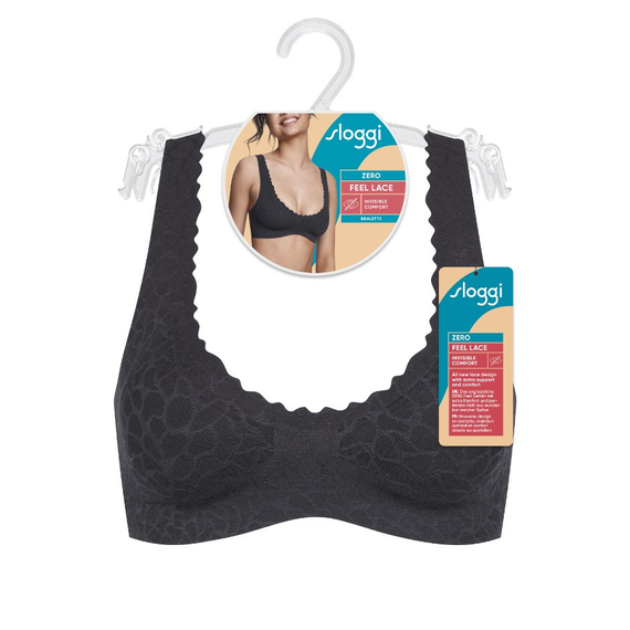 Sloggi Zero Feel Lace 2.0 Bralette, Kolor: czarny, Rozmiar: S, 9 image