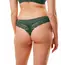 Triumph majtki damskie Lovely Micro Brazilian String, Kolor: ciemny zielony, Rozmiar: XL