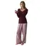 Elegancka Piżama Damska Triumph Elevated Sets PK LSL 01 Bordowa, Kolor: bordowy, Rozmiar: 36