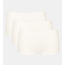 3 x Majtki Damskie Sloggi GO Daily Cotton Short 3P Bawełna, Kolor: śmietankowy, Rozmiar: L