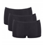 3 x Majtki Damskie Sloggi GO Daily Cotton Short 3P Bawełna, Kolor: czarny, Rozmiar: XL