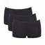 3 x Majtki Damskie Sloggi GO Daily Cotton Short 3P Bawełna, Kolor: czarny, Rozmiar: L