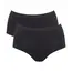 Sloggi majtki damskie highwaist GO Sense Highwaist 2P, Kolor: czarny, Rozmiar: S