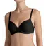 Klasyczny biustonosz z usztywnianymi miseczkami na fiszbinach Triumph Perfectly Soft WHP czarny, Kolor: czarny, Rozmiar: 80F