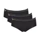 Majtki damskie sloggi Basic+ Midi C3P czarne, Kolor: czarny, Rozmiar: 44