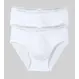 2 x Majtki męskie Slipy Sloggi men Basic Midi 2P, Kolor: biały, Rozmiar: M